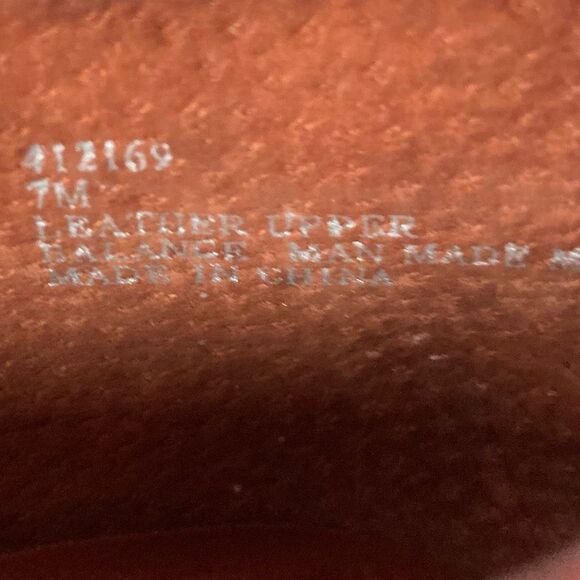 AJ Valenci Women's Brown Leather Chunky Heel Slip-on Ankle Boots Size 7 - Picture 4 of 12